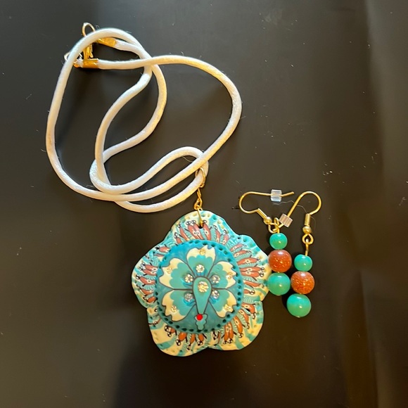 Unique one of a kind jewelry set handmade - Picture 1 of 1